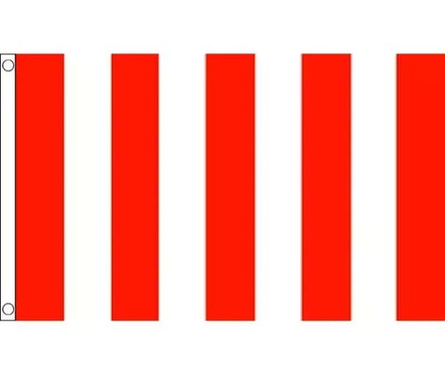 Red white stripe polyester - red, &