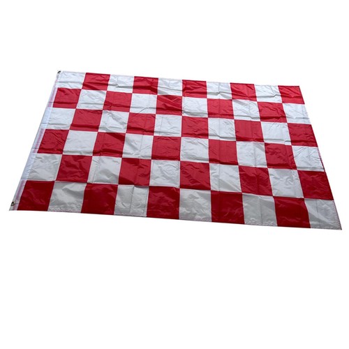 Bandiera quadri rossa e - a,