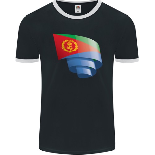 Arricciato eritrea bandiera - arricciato,