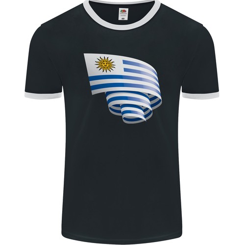 Arricciato bandiera uruguay - bandiera,