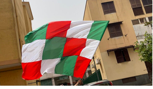Bandiera italia verde bianco - bandiera, verde,