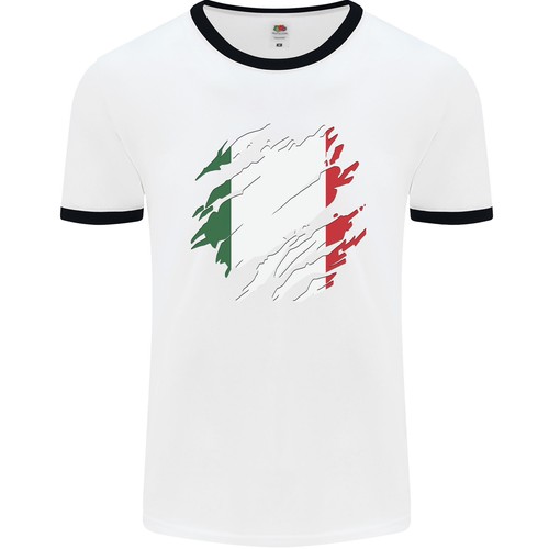 Shirt ringer italia bandiera - ringer,