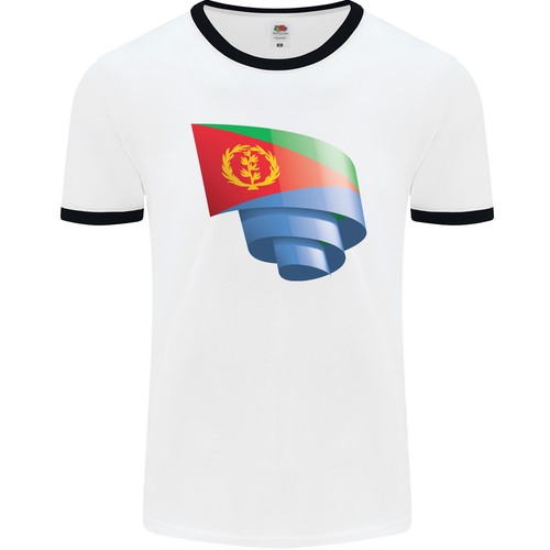 Arricciato eritrea bandiera - arricciato,