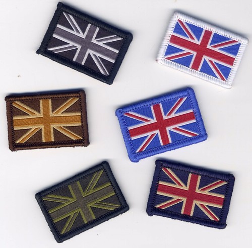 Union jack flag badge - union,