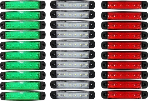 30x luci ingombro led - led, bandiera