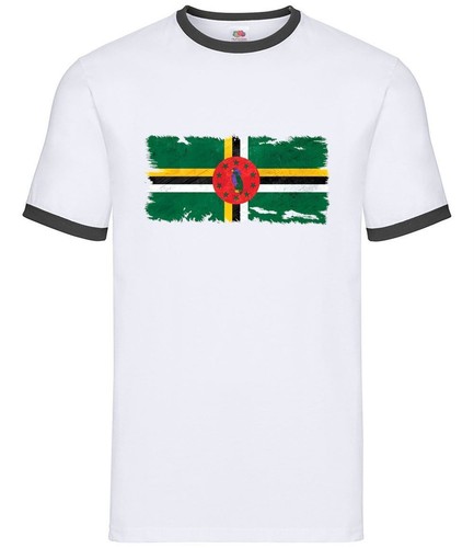 Dominica grunge stile bandiera - dominica,